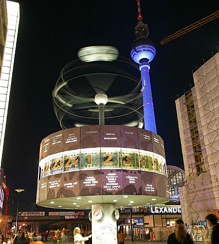 Weltzeituhr in Berlin